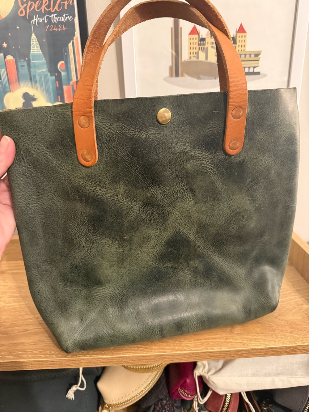 EUC KMM Eucalyptus Mini Tote NO STRAP - Picture 4 of 8